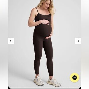 Beyond Yoga Dark Brown Maternity Leggings